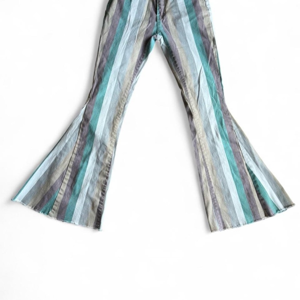 Striped Flared Kids Pants